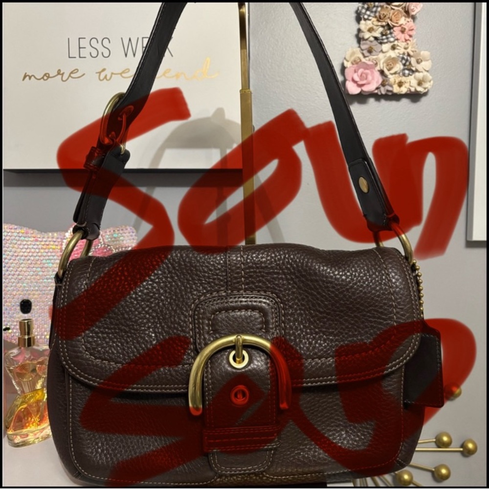 Sold 

Coach Brown SoHo with Gold Hardware Bag (firm price)